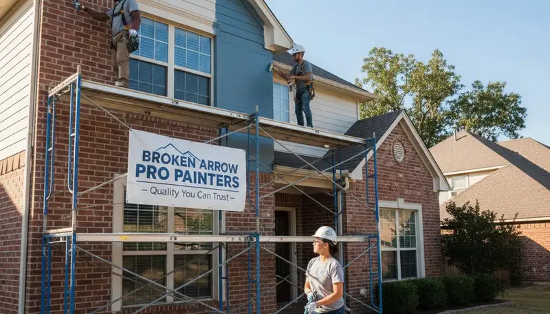 Tulsa, OK painting pros providing professional interior and exterior painting services