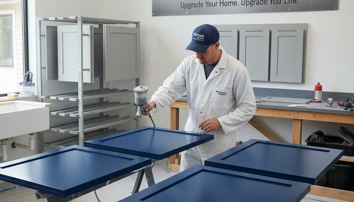 Cabinet painting in Tulsa, OK by Tulsa Paint Pros for a fresh, durable kitchen finish