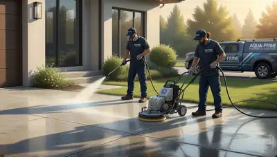 Concrete pressure cleaning in Tulsa, OK for driveways, patios, and walkways by Tulsa Paint Pros