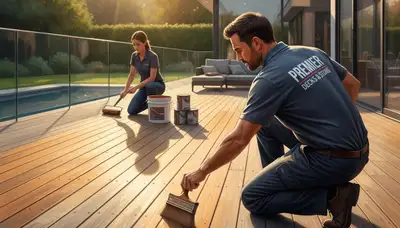 Professional deck staining in Tulsa, OK by Tulsa Paint Pros for lasting wood protection