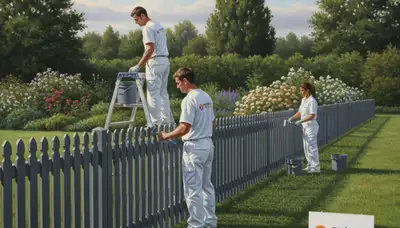 Fence painting service in Tulsa, OK by Tulsa Paint Pros for durable exterior wood protection