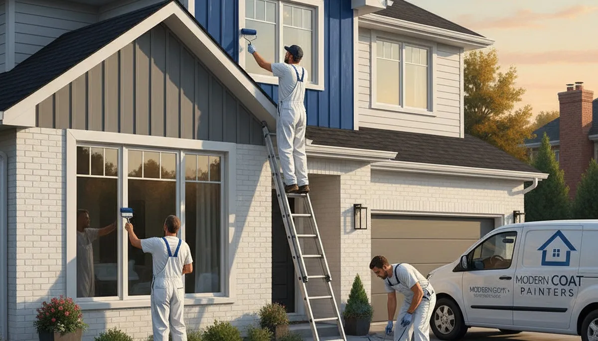 Tulsa, OK house painters applying durable exterior paint for Oklahoma weather protection