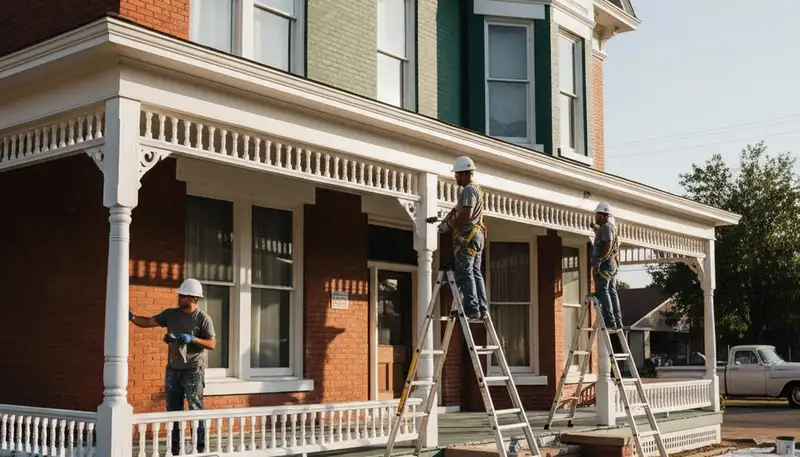 Tulsa, OK painting contractor team providing professional interior and exterior painting services